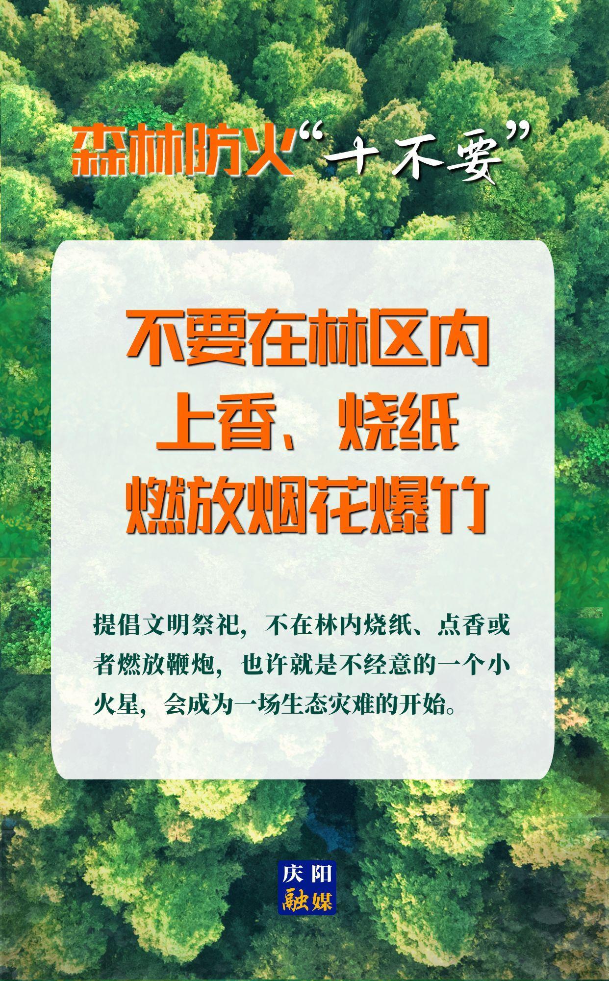 【微海報】森林防火“十不要”④丨不要在林區(qū)內(nèi)上香、燒紙、燃放煙花爆竹