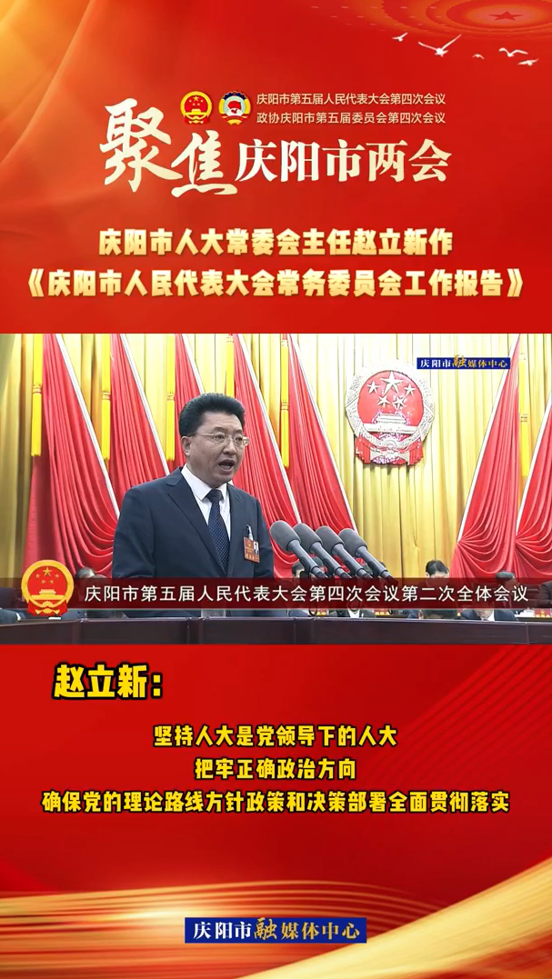 兩會V視(28)丨趙立新：堅持人大是黨領(lǐng)導(dǎo)下的人大，把牢正確政治方向，確保黨的理論路線方針政策和決策部署全面貫徹落實