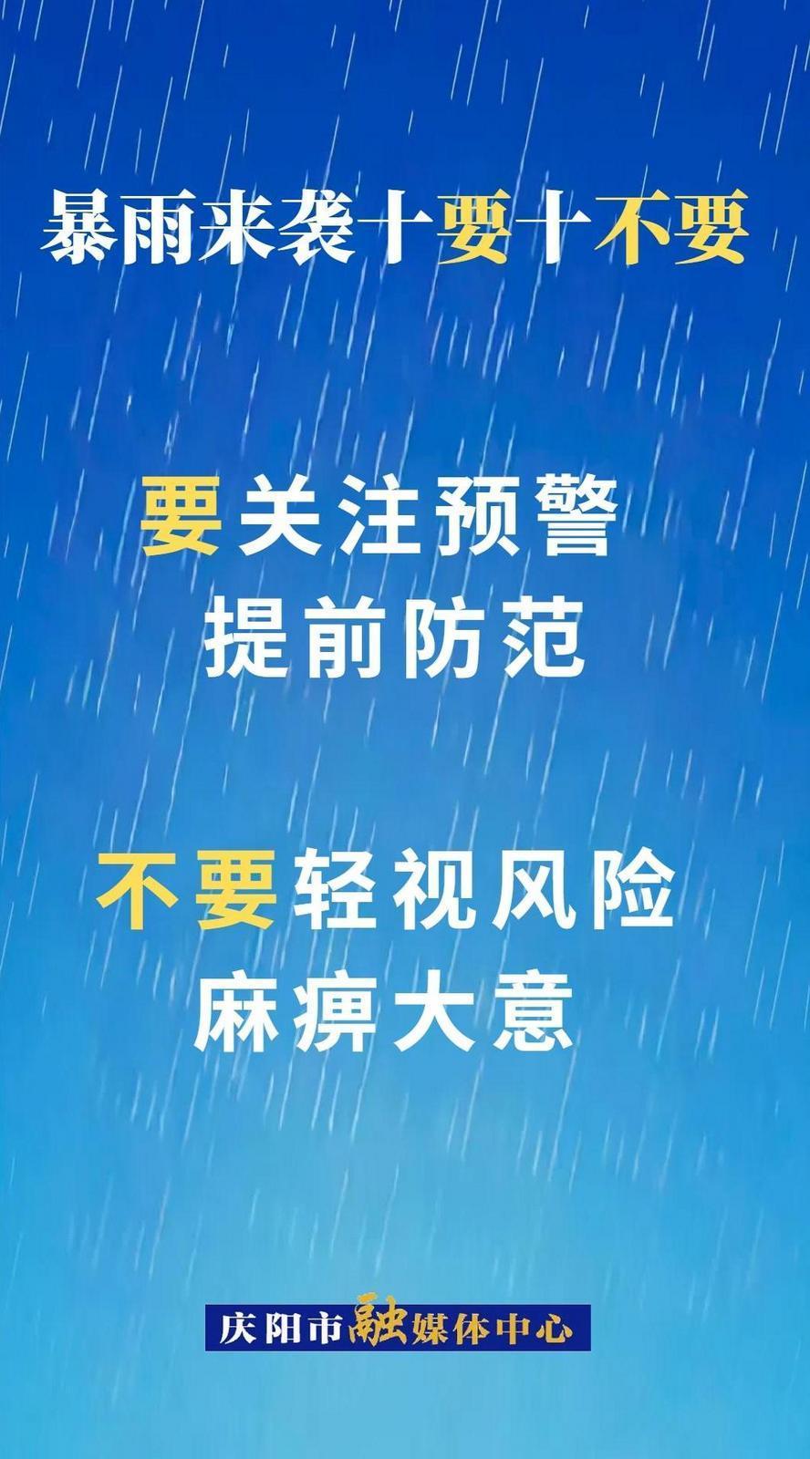 微海報(bào)︱暴雨來襲十要十不要①